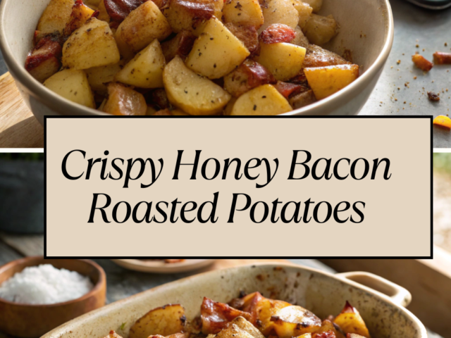 Crispy Honey Bacon Roasted Potatoes