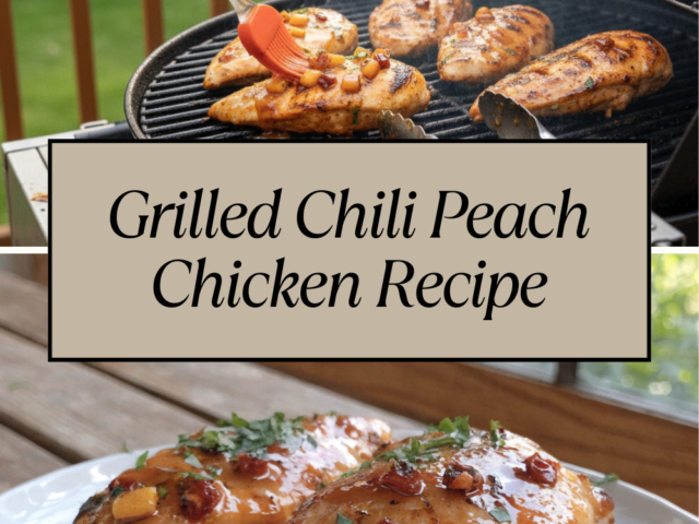 Grilled Chili Peach Chicken Recipe