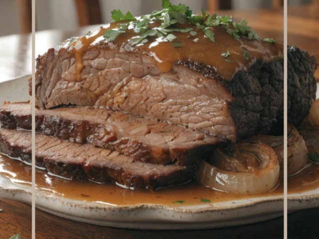 Tender Slow Cooked Beef Brisket