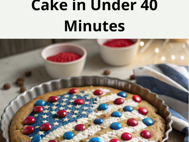Easy 4th of July Cookie Cake in Under 40 Minutes