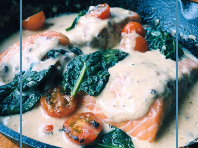 Restaurant-Style Creamy Salmon at Home