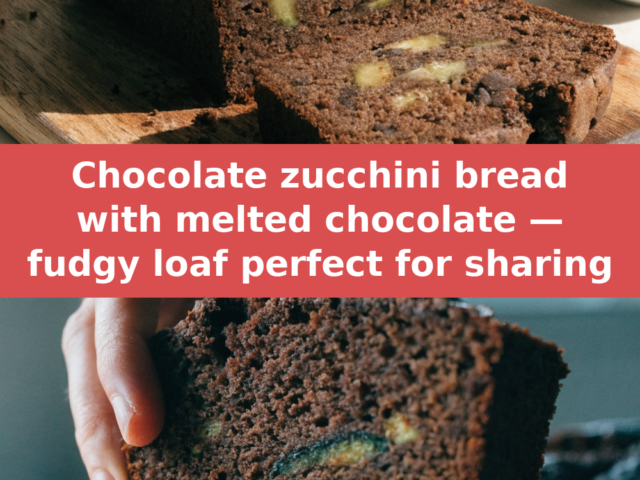 Chocolate Zucchini Bread That Tastes Like a Brownie