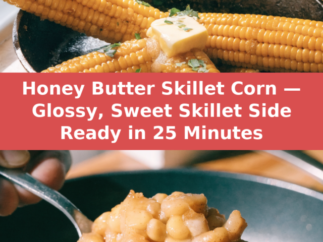 Honey Butter Skillet Corn