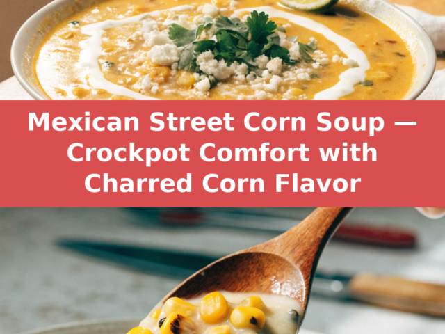 Crockpot Mexican Street Corn Soup