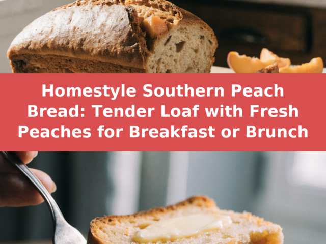 Homestyle Southern Peach Bread